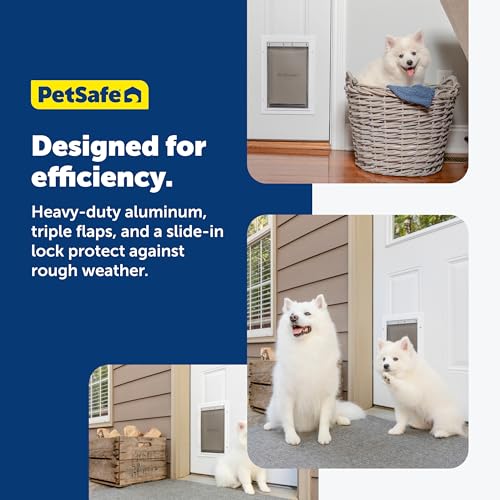image for PetSafe Extreme Weather Aluminum Pet Door - Energy-Saving Thermal Barr