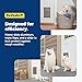 PetSafe Extreme Weather Aluminum Pet Door - Energy-Saving Thermal Barrier Pet Flap with Slide-in Door Locking & Secure Flap Cover - for Dogs Up to 40 Lb - Medium