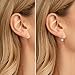 Freshwater Pearl Jacket Studs Earrings for Women, Gold Plated Dainty Birthstone Trendy Fashion Accessories Jewelry Gifts