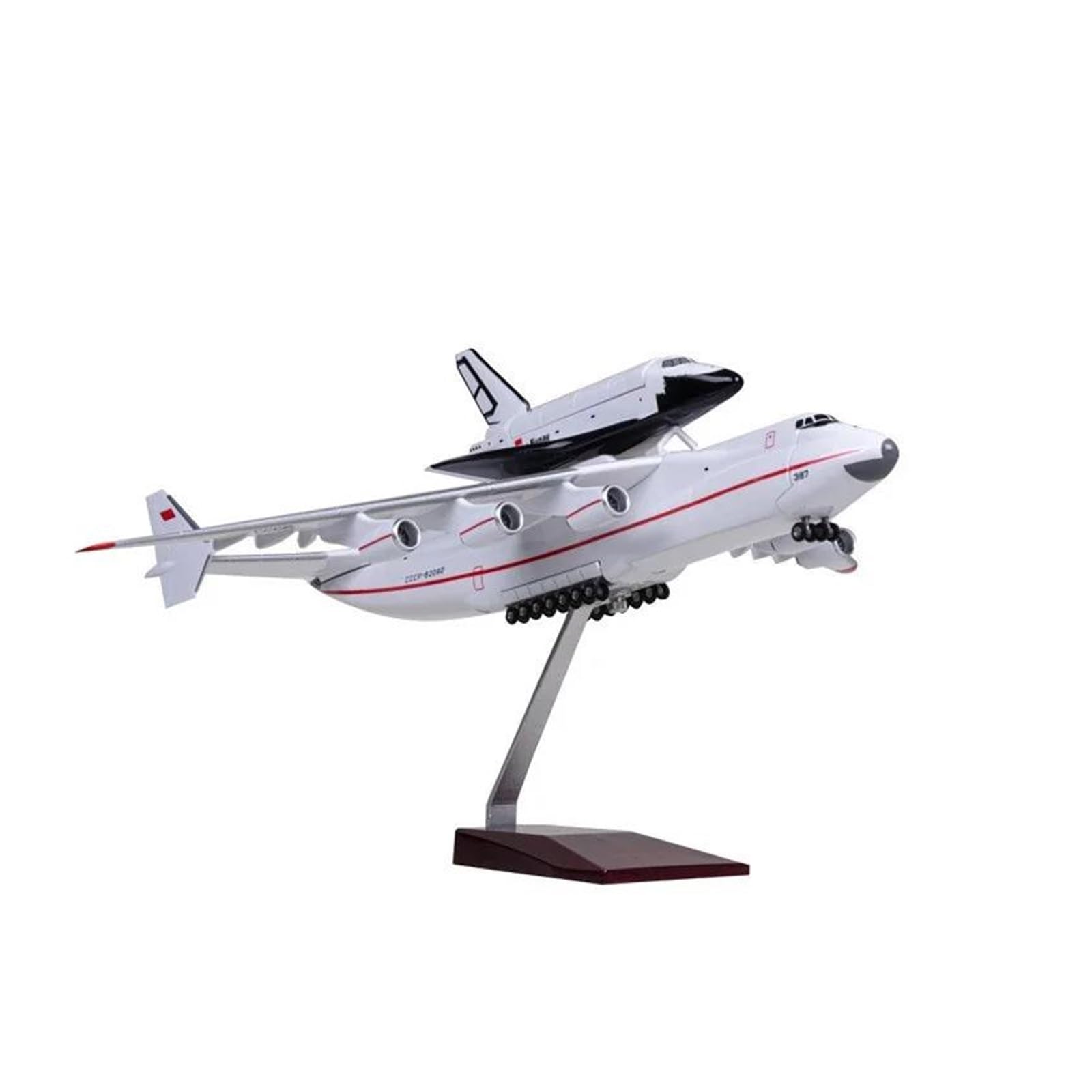 Odlewane zabawki samolotowe w skali 1:200 dla AN-225 Mriya i Buran Model samolotu Ransport samoloty żywiczne odlewane samoloty statyczny wyświetlacz samolotu do zbierania i wyświetlania