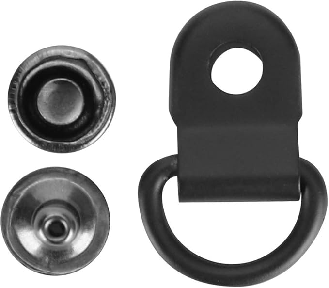 100Pcs Eyelet Buckles, 9x14mm Shoe lace Hooks D‑Ring Brass