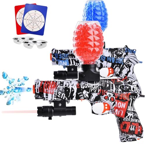 Electric Gel Blasters, Automatic Splatter Blaster with 40000+, Splat Ball Blasters - Summer Outdoor Yard Activities for 14+ Years Old, 2 Pack