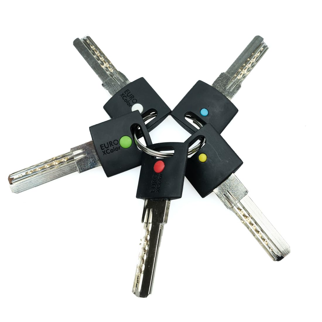 Cilindro Doppio XCOLOR FELGNER 40/45mm – Con Funzione Emergenza, 6 Pistoni E 5 Chiavi Colorate Per Porte Di Casa E Ufficio