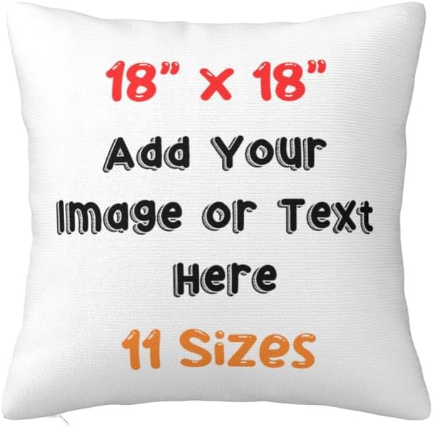 Miniatura 8 de INTERHOMART Funda de almohada personalizada con fotos o texto personalizado de dos lados, funda de cojín personalizada de personajes de anime, funda