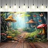 Sfondo Foresta Banner Gigante E Modello Farfalla Adatto Per Compleanni, Vacanze, Feste