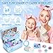 INNOCHEER Kids Makeup Kit for Girl Toys, Frozen Toys for Girls Makeup Kit, Washable Make Up for Kids Double Layer, Frozen Makeup for Little Girls, Gifts Toys for 3 4 5 6 7 8 9 10 11 12+ Year Old Girls