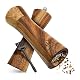 Pfeffermühle Holz Schwarzwald Spirit 16,5 cm – 2er Set für Gewürze