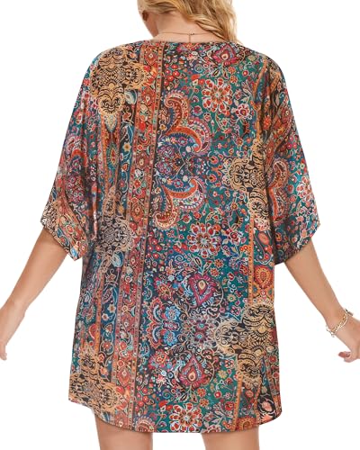 Image of Swimsuit Coverups for Women Sarong Beach Bikini Wrap Sheer Short Skirt Chiffon Scarf for Swimwear