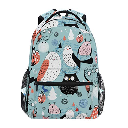 Mochila de Viaje con diseño de búho para Estudiantes  Hombres y Mujeres  para computadora