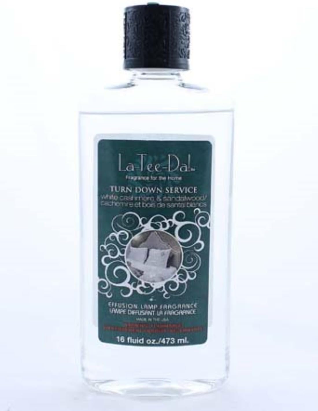 La-Tee-Da Effusion and Fragrance Lamp Oil Refill-32 Turn Down Service, Clear, 32 Fl Oz