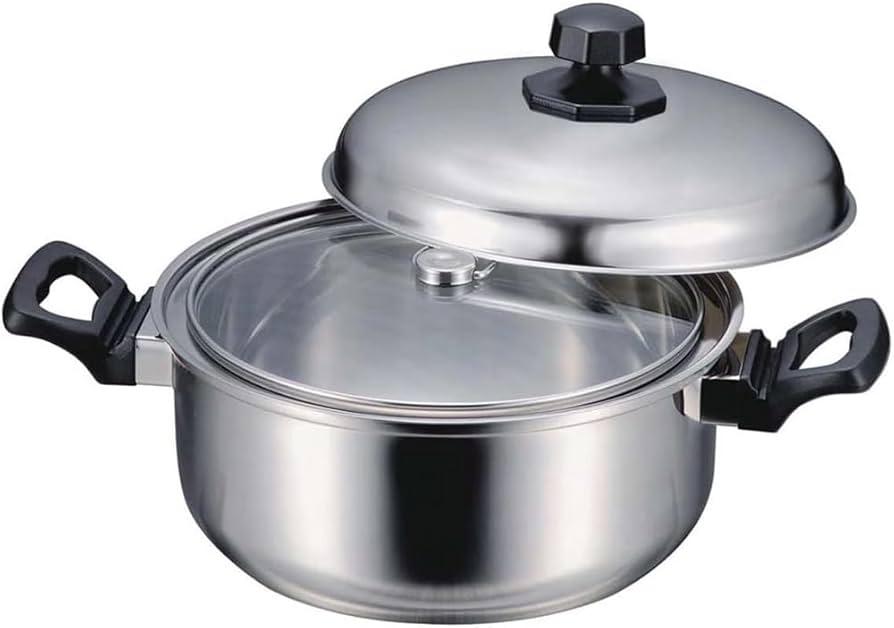 Amazon｜アーネスト 両手鍋 ステンレス ほっとく鍋 18cm IH