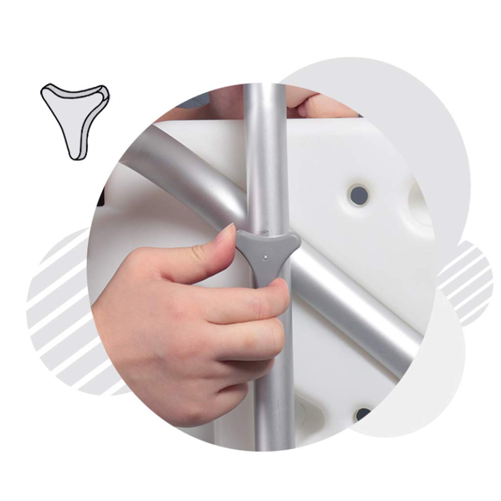 Taburete de baño Silla de Ducha con apoyabrazos y Respaldo Acolchados, Silla elevadora de bañera Blanca con Brazos, para discapacitados, Personas Mayores y Ancianos Antideslizante