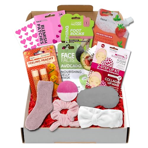 Coffret cadeau pour fille : kit de journée spa 11 pièces avec masques