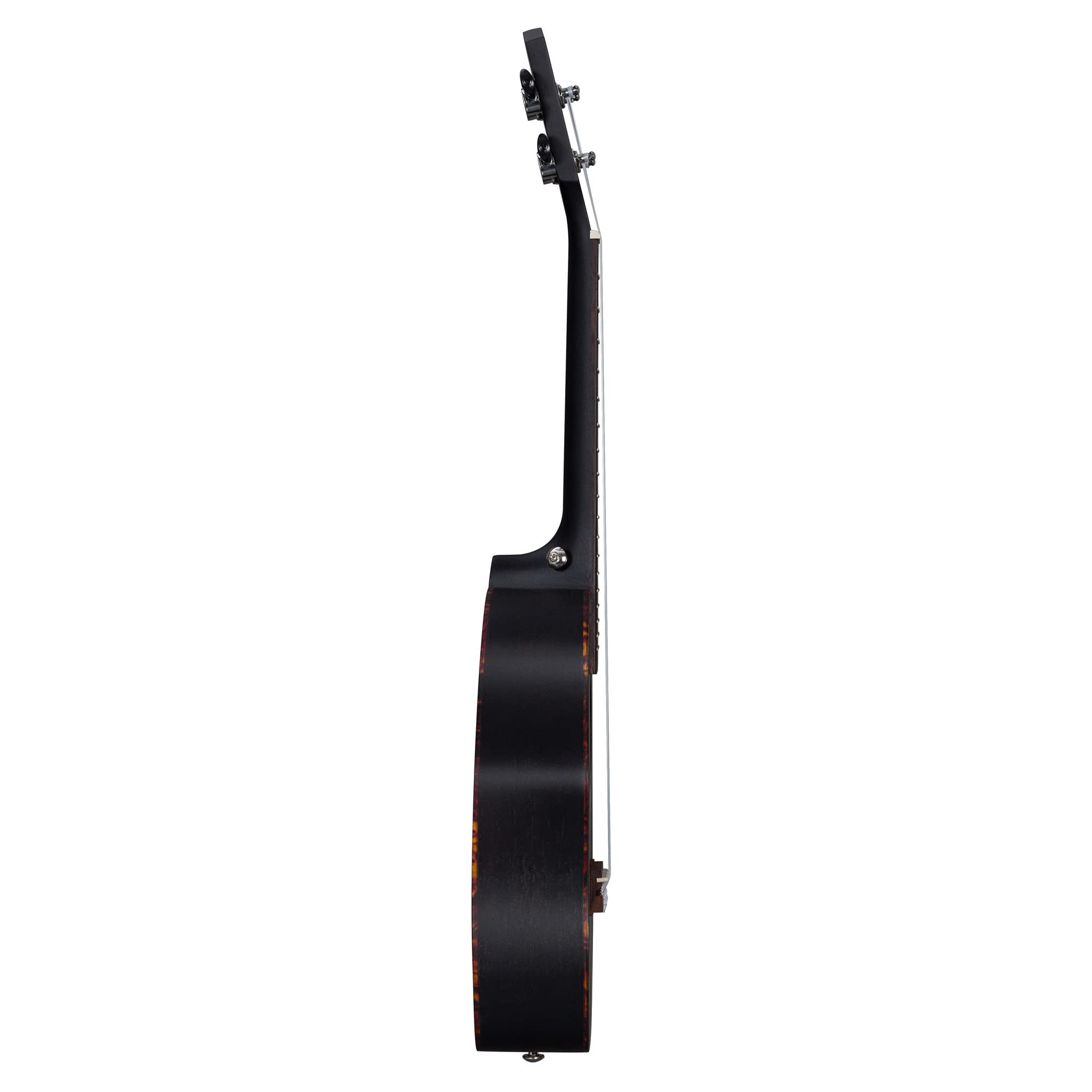 Cascha Mahagoni Konzert Ukulele Erwachsene & Kinder in Schwarz - inkl. 3 Plektren & gepolsterte Tasche - Mahagoniholz-Ukulele für Anfänger & Fortgeschrittene - Aquila Nylon-Saiten