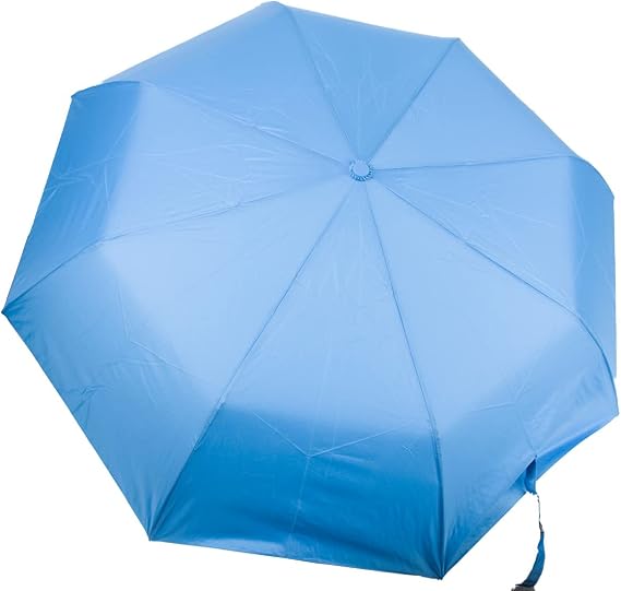 Parquet Compact Open Windproof Folding Portable Travel Solid Color Umbrella