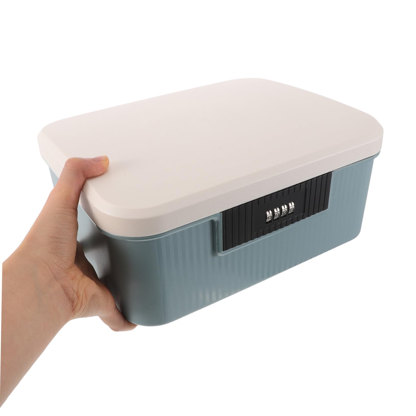 Scatola di Archiviazione con Blocco Combinazione Portatile Antishock per Documenti e Oggetti Personali e Privacy per Ufficio e Casa