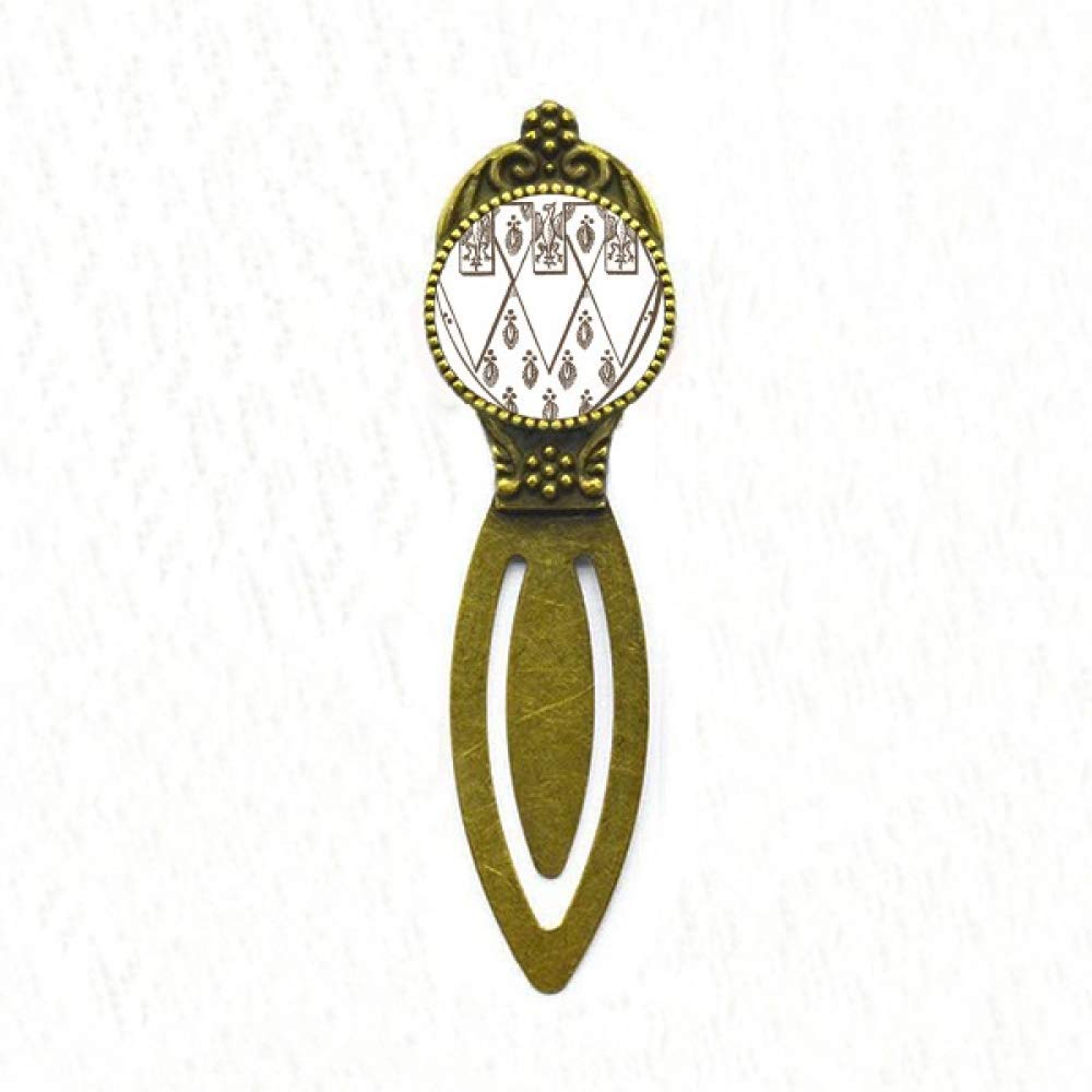 Marque-page baroque haut de gamme plume noire et blanche - 5