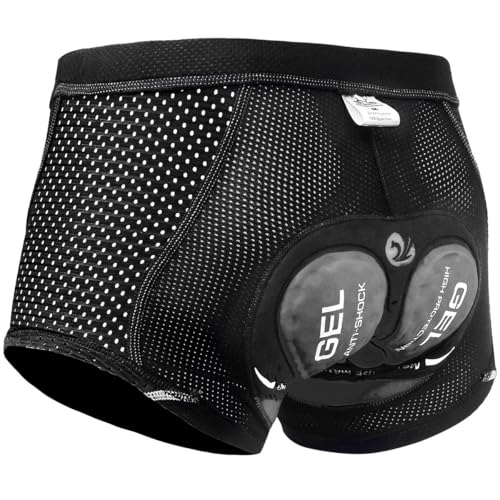 X-TIGER Men's Cycling Underwear Shorts 5D Padded Gel,MTB Biking Shorts Pants with Breathable,Adsorbent Design
