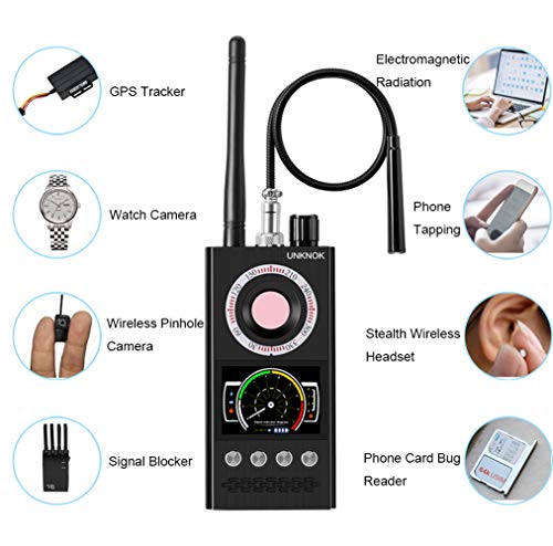 UNKNOK RF Signal Scanner Radio, Military-Quality Hidden Camera Detector Bug Detector [Ultra-high], Radio