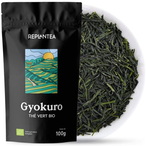 Thé Vert Gyokuro Bio du Japon REPLANTEA grand cru en vrac 100g saveur umami