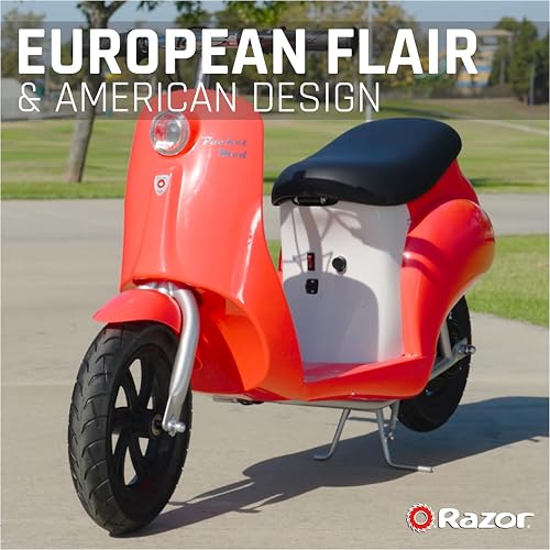 Pocket Mod Classic Electric Scooter | Mini Retro Euro Style Seated by Razor - Used condition - Image 8