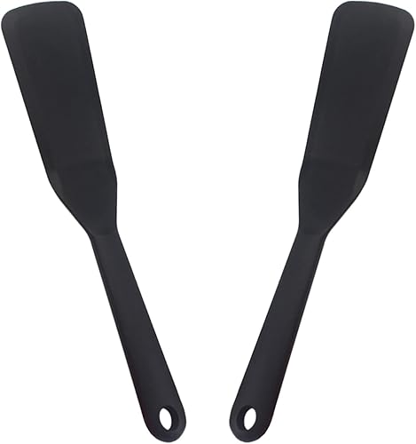 Miniatura 8 de Juego de espátulas largas y delgadas de tortilla de crepé, 2 espátulas de tortilla fina de silicona, máquina para tortillas, herramientas para
