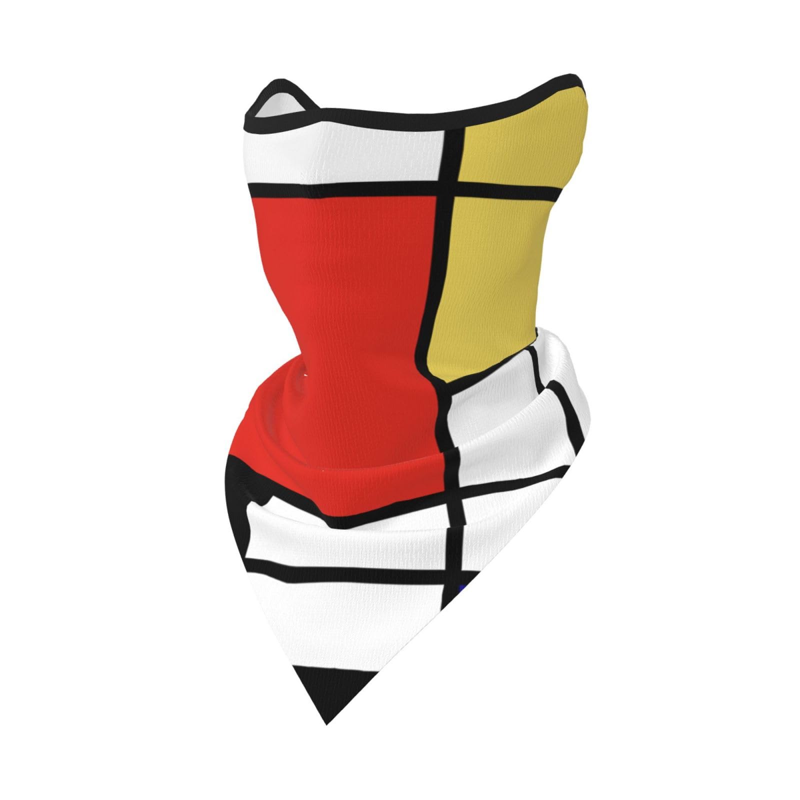 Hnnkloy Mondrian,Soft Face Cover Neck Gaiter Half Face Mask Scarf Sports Mask