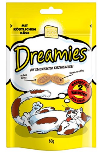 Dreamies Cat Snack Cheese 60g (Pack of 6)