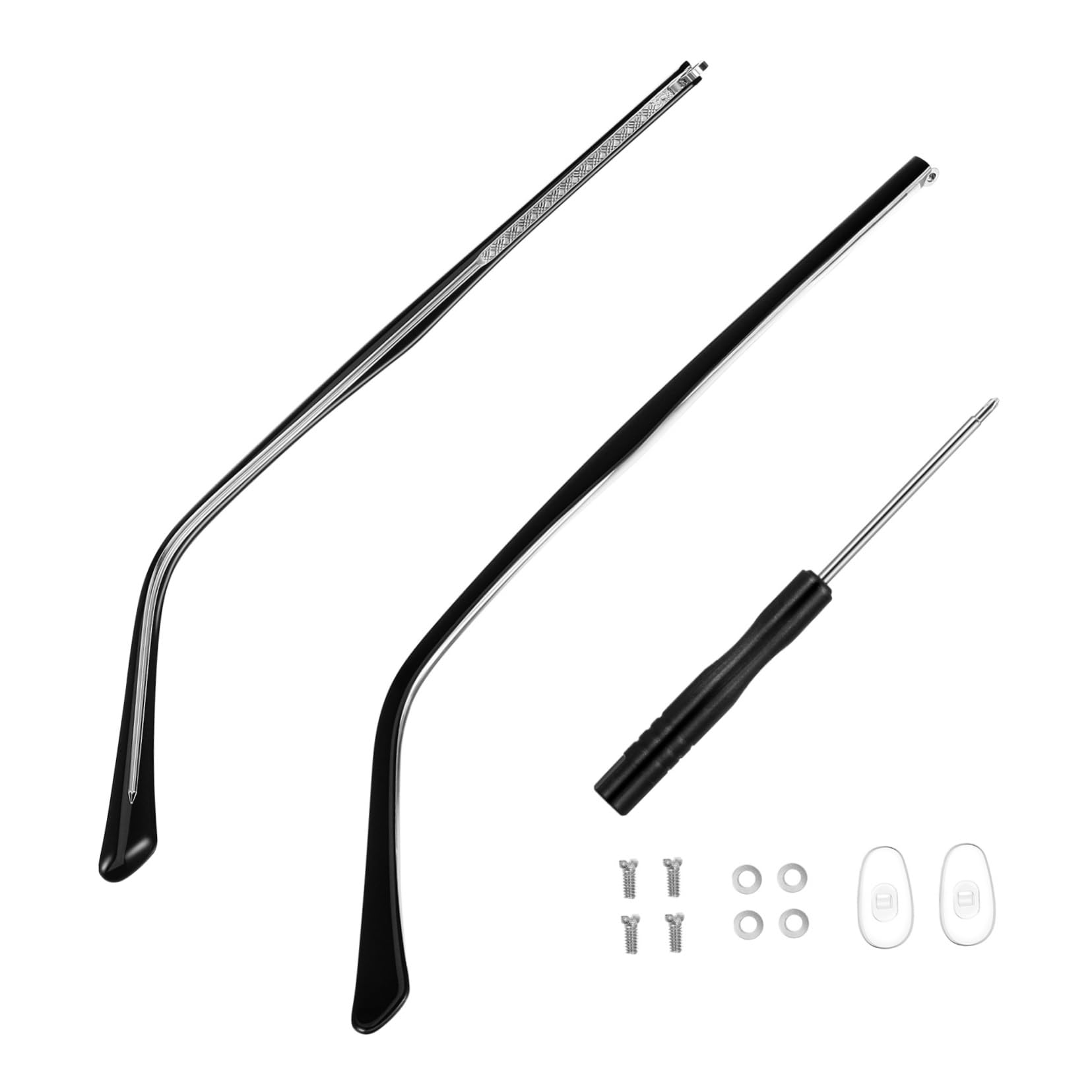 ULTECHNOVO Patillas De Repuesto Para Anteojos Kit De Herramientas De Reparación De Anteojos De Reemplazo De Patas De Anteojos 1 Par
