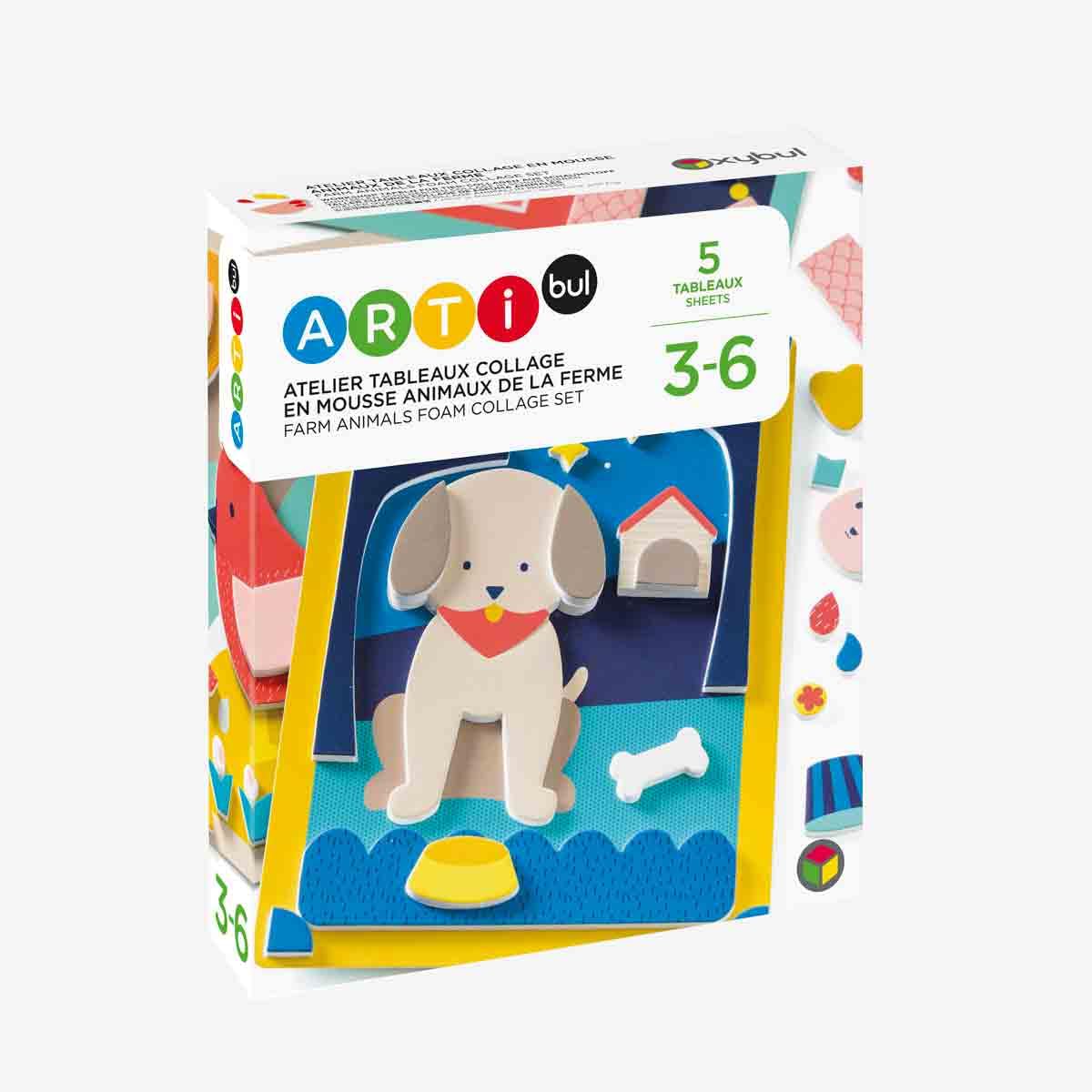 oxybul | Atelier mosaïques en Mousse Animaux de la Ferme 3-6 Ans