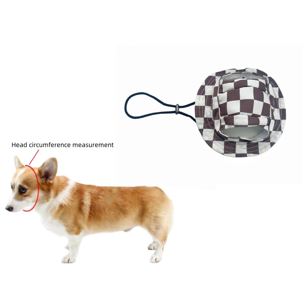 Round Brim Princess Visor Hat Pet Dog Mesh Porous Sun Hats with Ear Holes for Small Extra Small Dog Teddy, Pug, Chihuahua - Image 3
