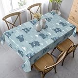 Photo Gallery vosery tovaglia rettangolare con ippopotamo, resistente alle pieghe, in tessuto decorativo, per sala da pranzo, feste, interni ed esterni, 152 x 228 cm Photo Gallery vosery tovaglia rettangolare con ippopotamo, resistente alle pieghe, in tessuto decorativo, per sala da pranzo, feste, interni ed esterni, 152 x 228 cm
