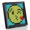 Divoom Pixoo pixel kunst digitale fotolijst met 21 cm sfeer licht App controle, bureau/muur led slimme klok, decoratieve…