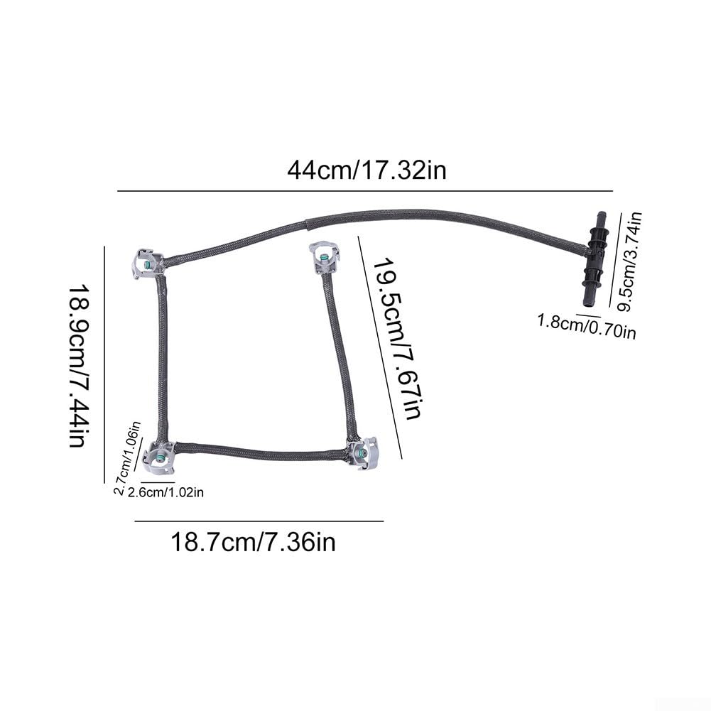 Tubo de retorno de combustible para Mercedes W204 S204 Clase C Clase E A6460702132