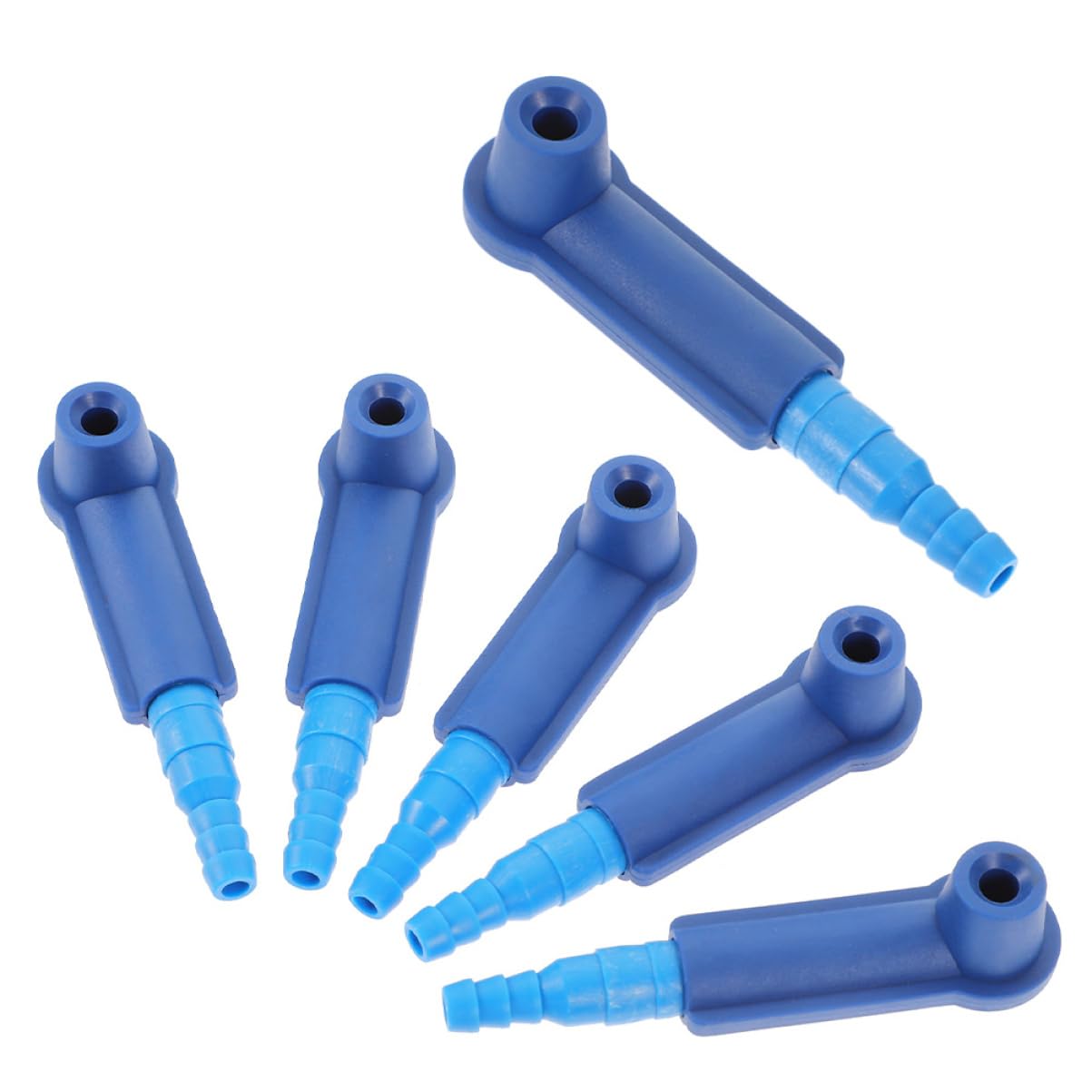 SOESFOUFU 6pcs Brake Fluid Replacement Connectors Leakproof Brake Bleeder Accessories for Efficient Oil Change Compatible with Vehicle Models Automotive Fluid Extraction Tool