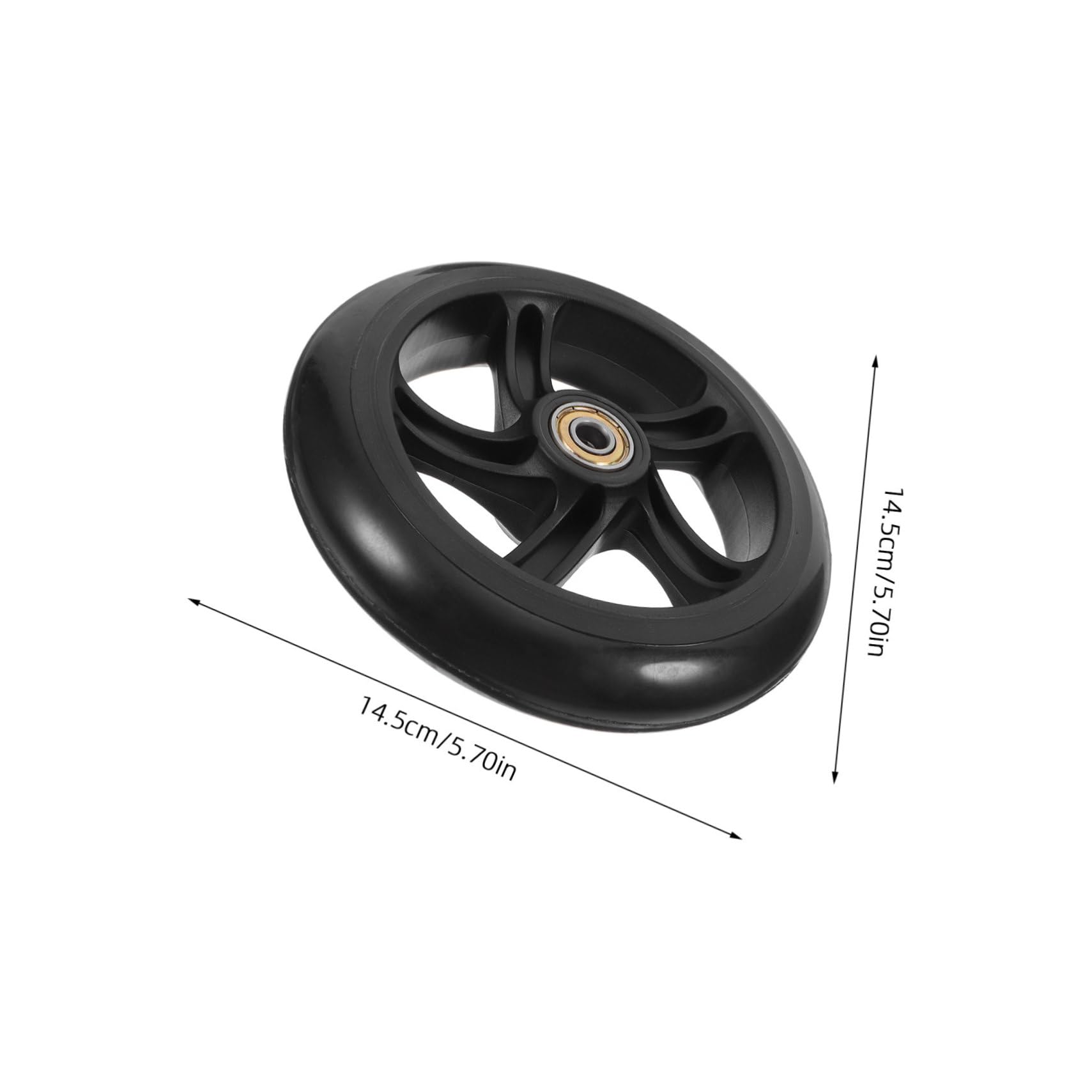 LIOOBO 2pcs Silent Scooter Wheels Replacement Wheels for Skateboards and Scooters Noise Reducing Enhanced Grip for Safety and Control