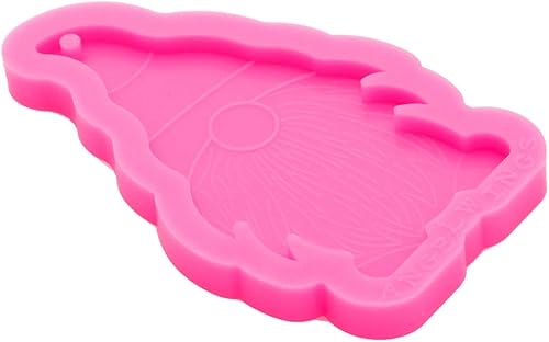 Miniatura 5 de Angel Wings Encantador llavero de gnomo de hombre de dibujos animados, molde de resina de silicona con agujero, resina epoxi, moldes de silicona