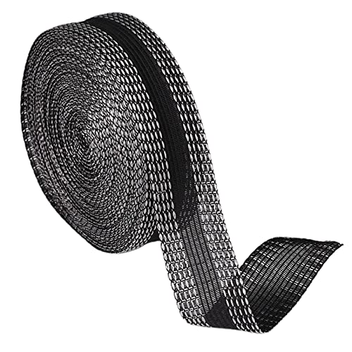 JISADER 11 Mètres de Bord de Pantalon Raccourcissent Le Ruban D'ourlet Auto-adhésif pour Les Vêtements de Pantalon de Costume, Noir Cover
