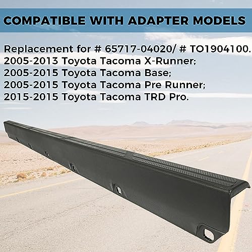 Image of KUAFU Tailgate Molding Cover Cap Compatible with 2005-2015 Tacoma