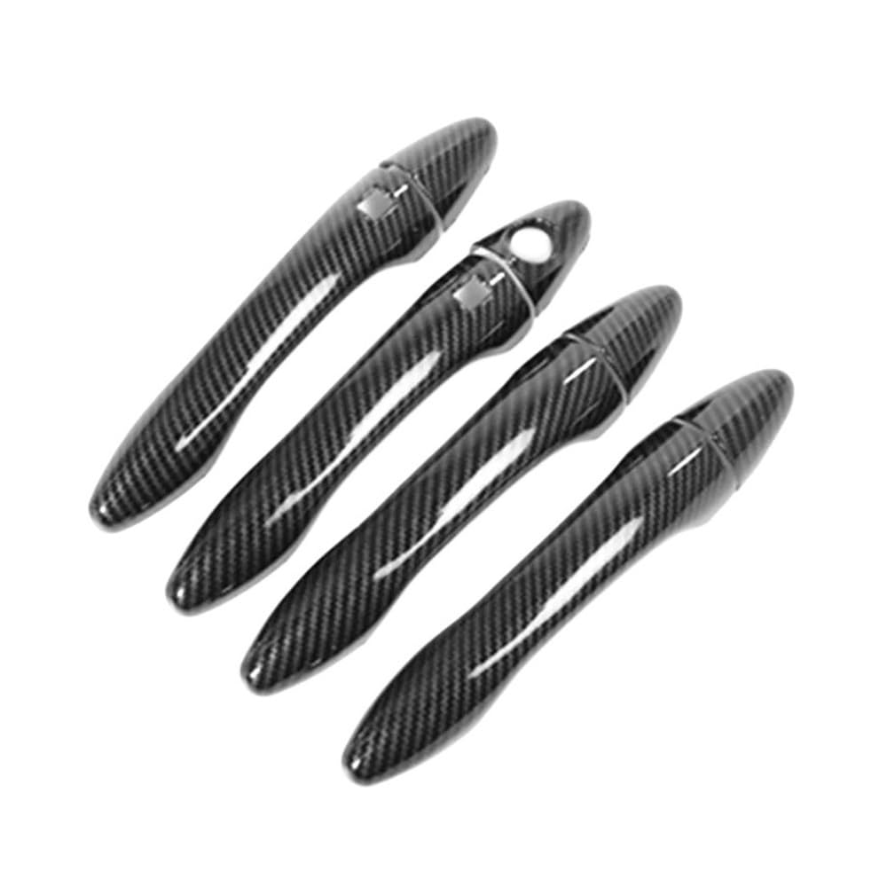 YMYYQW Car Outer Door Handle for Optima K5 2011-2015 Car Carbon Fiber Style Exterior Door Handle Cover Trim Sticker Decor Auto Accessories