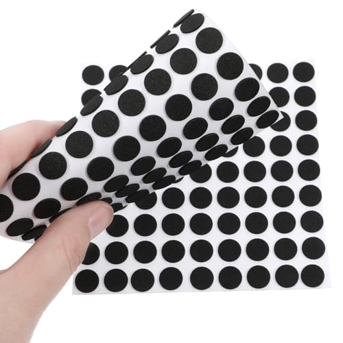 261 mini almohadillas de fieltro de espuma, almohadillas autoadhesivas para muebles, almohadillas de fieltro redondas de 3/8 pulgadas de diámetro, puntos de cojín autoadhesivos para puertas de