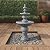 Teamson Home 52.56 in. Outdoor Two-Tier Water Fountain with Realistic ICY Stone Texture for Outdoor Living Spaces Creating a Calming Oasis for Gardens, Landscaping, Patios, Balconies, Lawns, Gray