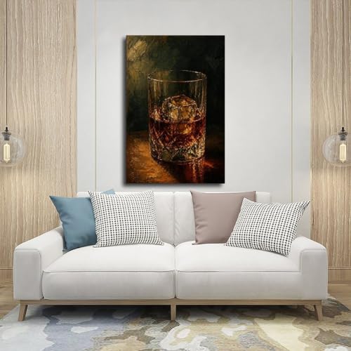 Poster sur toile décoration murale salon thème whisky