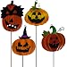 Gift Boutique Halloween Yard Stake Decorations Pumpkin Jack o Lantern Metal Garden Yard Signs, Set of 4 Outdoor Party Decor