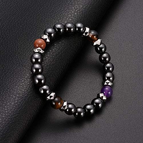 Magnetic Bracelet Unisex Hematite Stone Bangle for Weight Loss Slimming Anti-Fatigue Healthy Care Men Women Jewelry