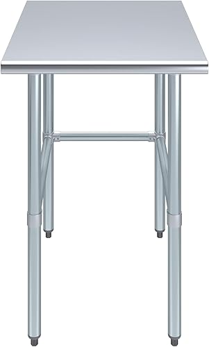 Vista 364 de Mesa de trabajo de acero inoxidable AmGood