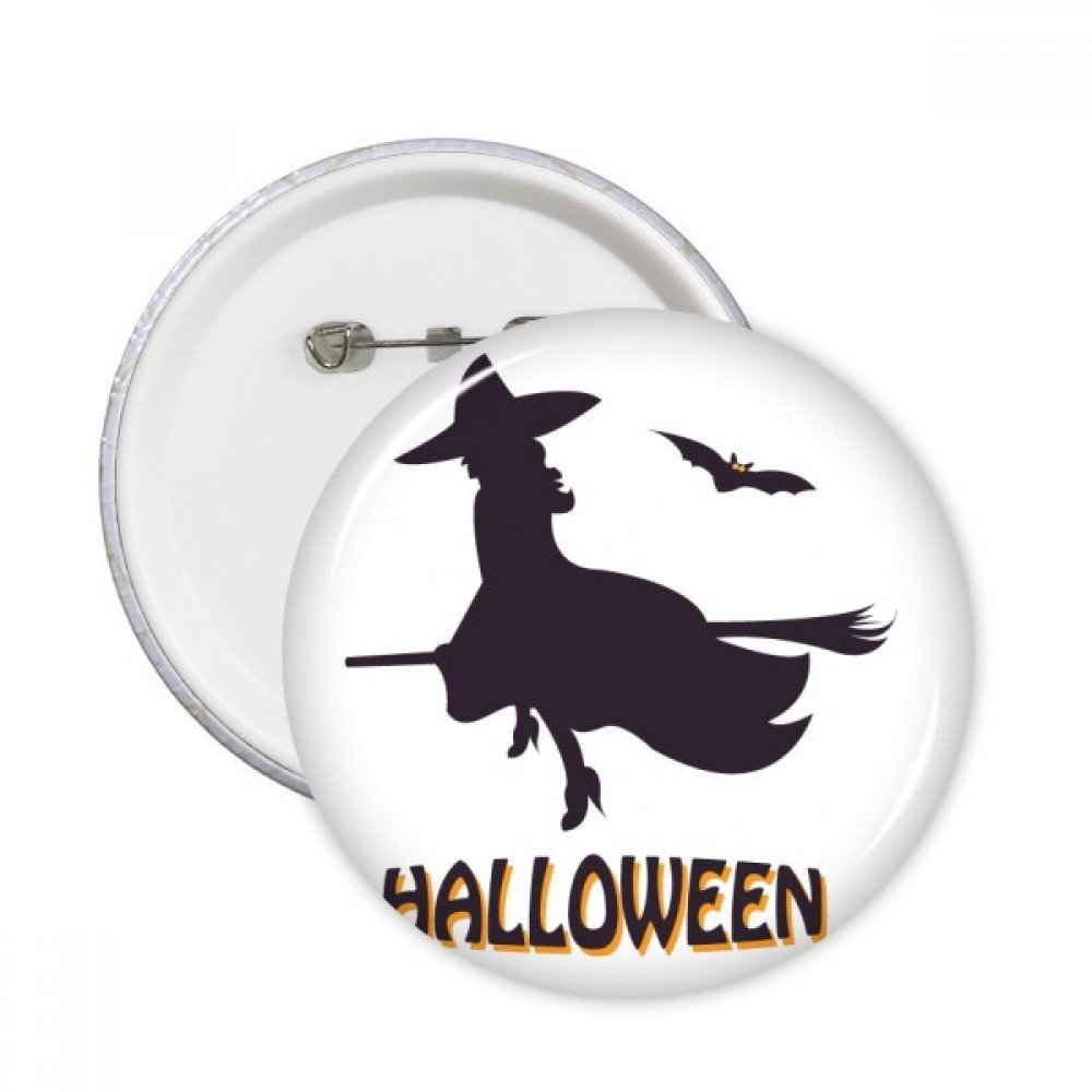 Pins Halloween sorcières balais DIYthinker cadeau original lot de 5 boutons
