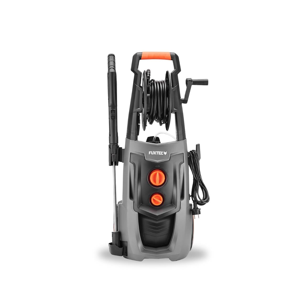 FUXTEC Hidrolimpiadora FX-HDR2200, presión de 170 Bar, caudal de 450 l/h, 2200 W, Manguera de 7 m, Tanque de detergente Integrado