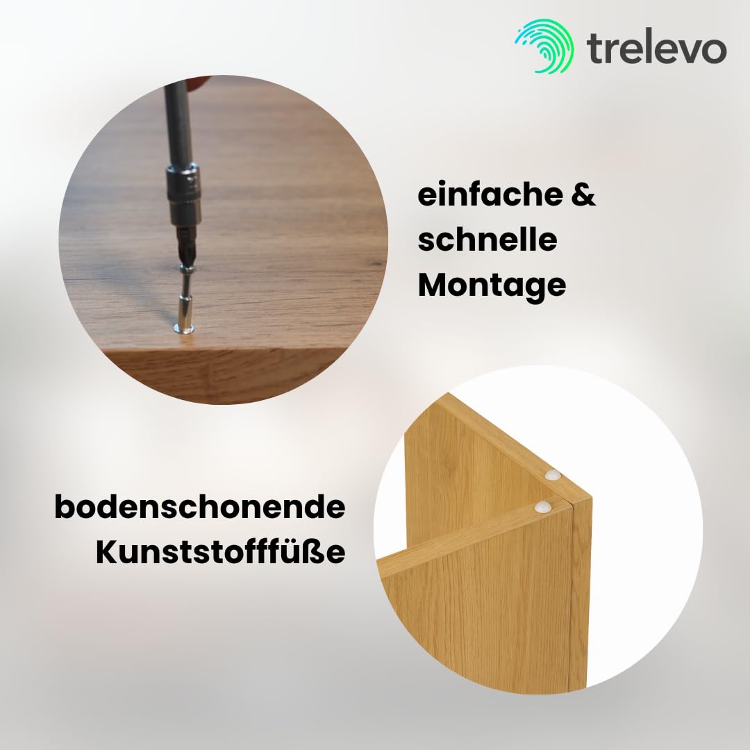 Esszimmertisch 204x90 cm Wildeiche-Optik V-Form gerade Kanten