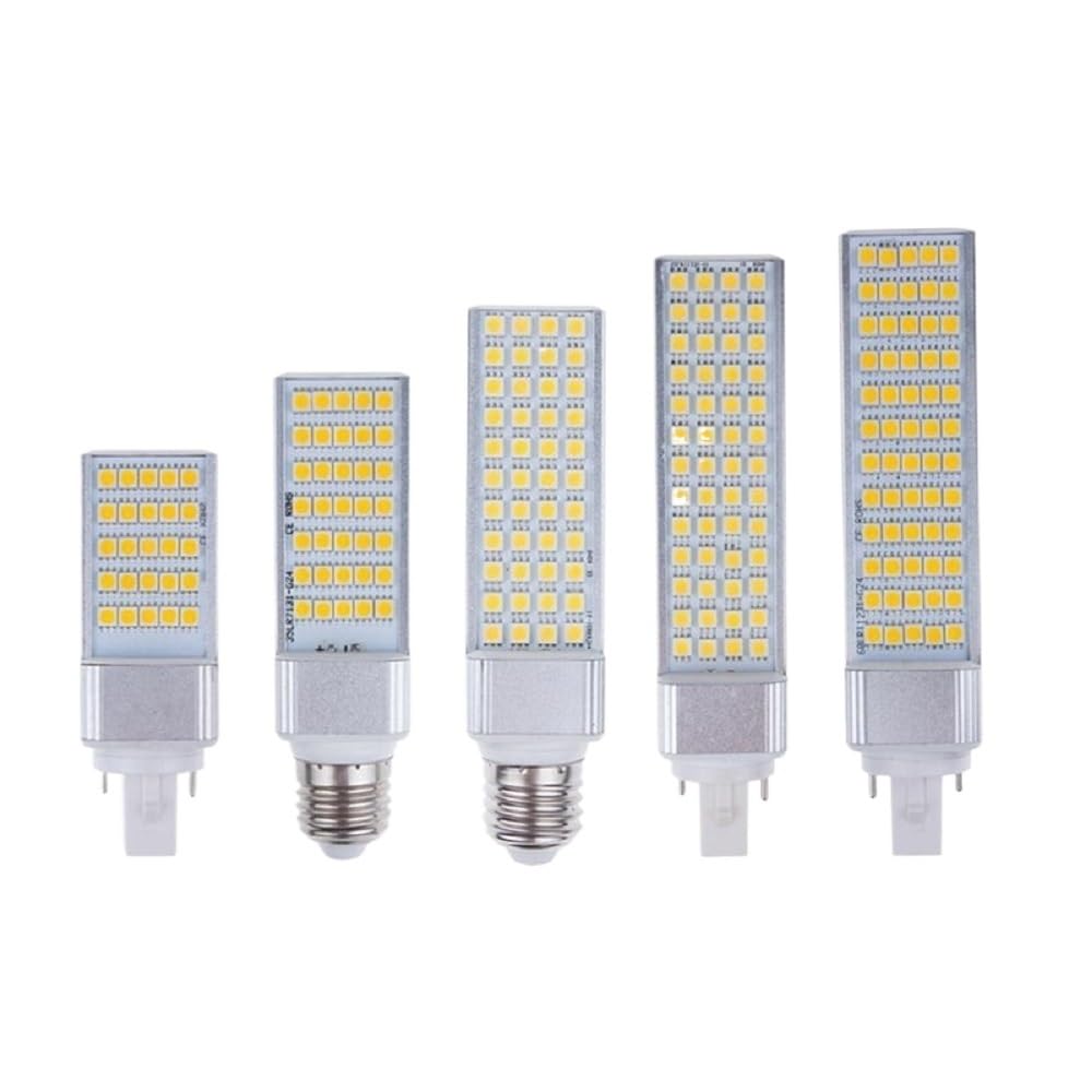 Fengyan Home Bulbs Pack of 20 LED Bulb Light AC85V-265V 5W 7W 10W 11W 13W E27 G24 Horizontal